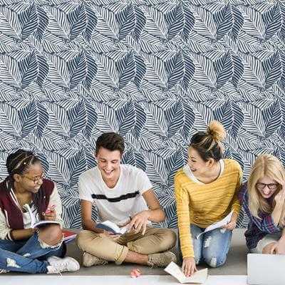 Papel de Parede Adesivo Folhas N223 - Papel na Parede