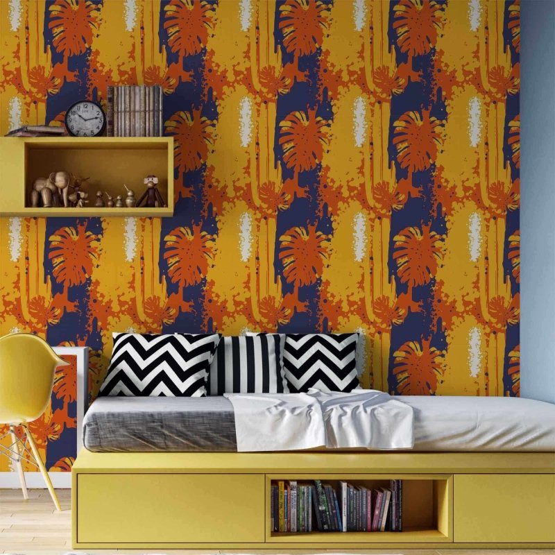 Papel de Parede Adesivo Folhas N24219B - Papel na Parede