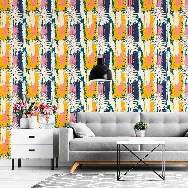 Papel de Parede Adesivo Folhas N24219C - Papel na Parede