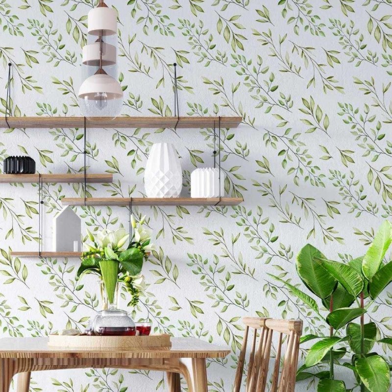 Papel de Parede Adesivo Folhas N269 - Papel na Parede