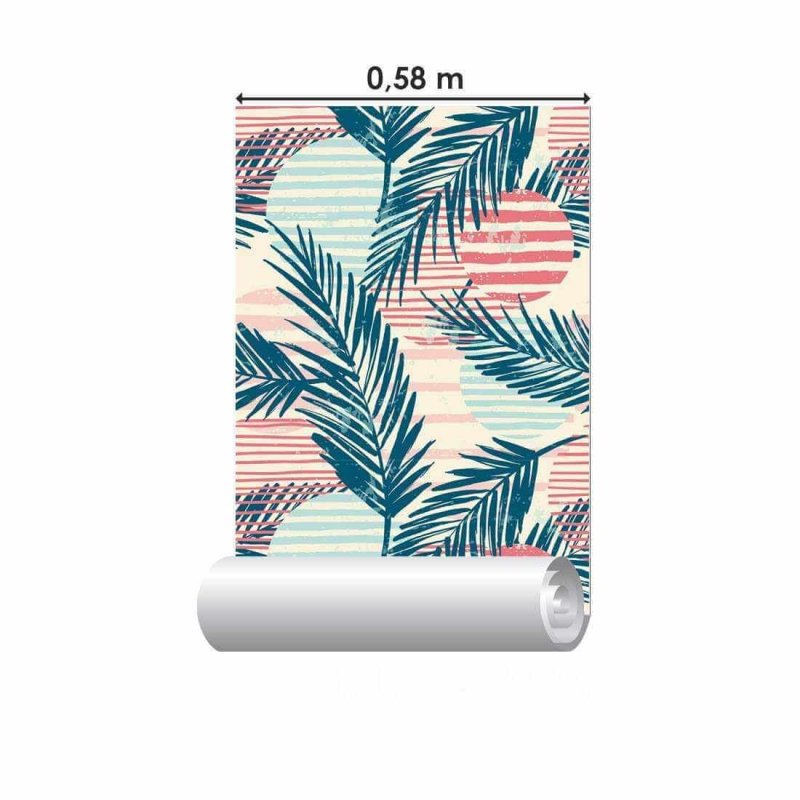 Papel de Parede Adesivo Folhas N536 - Papel na Parede