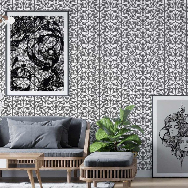 Papel de Parede Adesivo Folhas N9258 - Papel na Parede