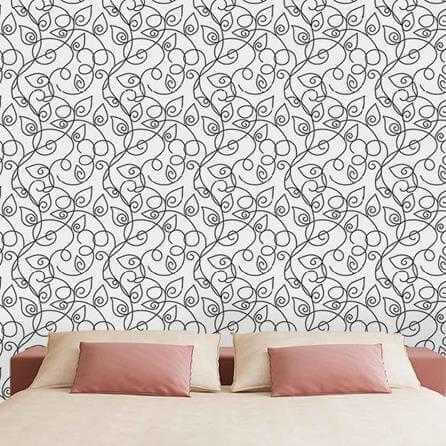 Papel de Parede Adesivo Folhas PB 958 - Papel na Parede