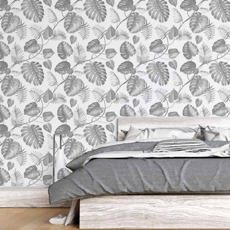 Papel de Parede Adesivo Folhas Tropicais N015187 - Papel na Parede
