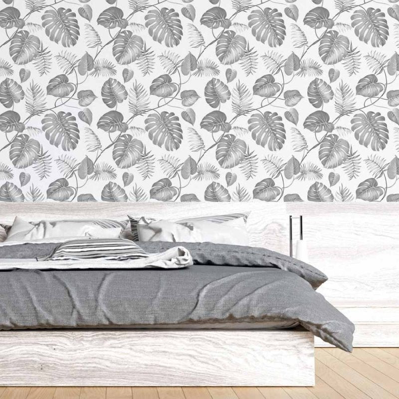 Papel de Parede Adesivo Folhas Tropicais N015187 - Papel na Parede