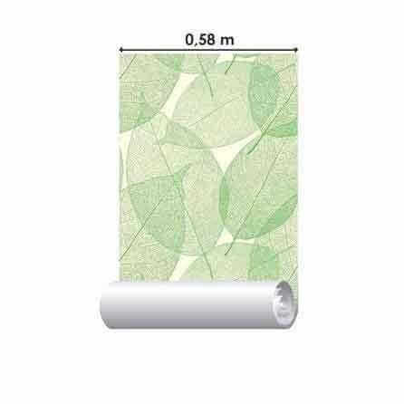Papel de Parede Adesivo Folhas Verde 55646941 - Papel na Parede