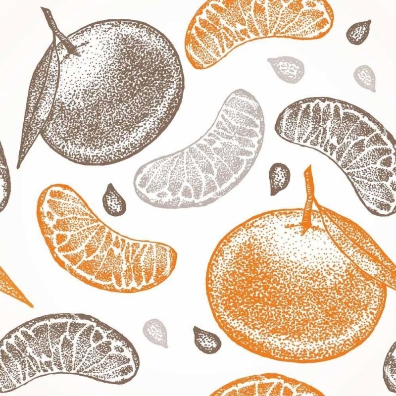 Papel de Parede Adesivo Frutas Cítricas N015083 - Papel na Parede