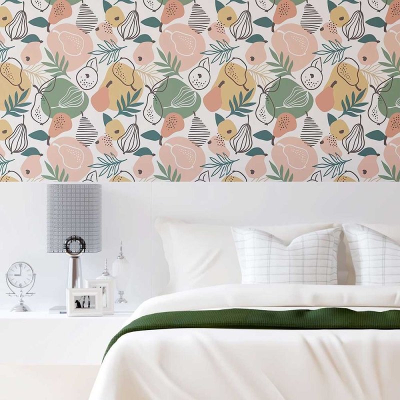 Papel de Parede Adesivo Frutas e geoides N08203 - Papel na Parede