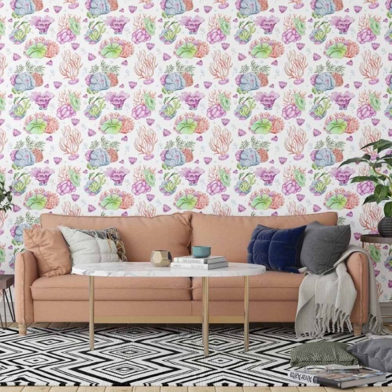 Papel de Parede Adesivo Fundo do Mar N014202 - Papel na Parede