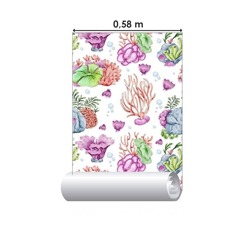 Papel de Parede Adesivo Fundo do Mar N014202 - Papel na Parede