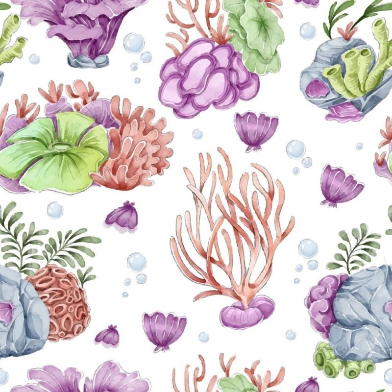 Papel de Parede Adesivo Fundo do Mar N014202 - Papel na Parede