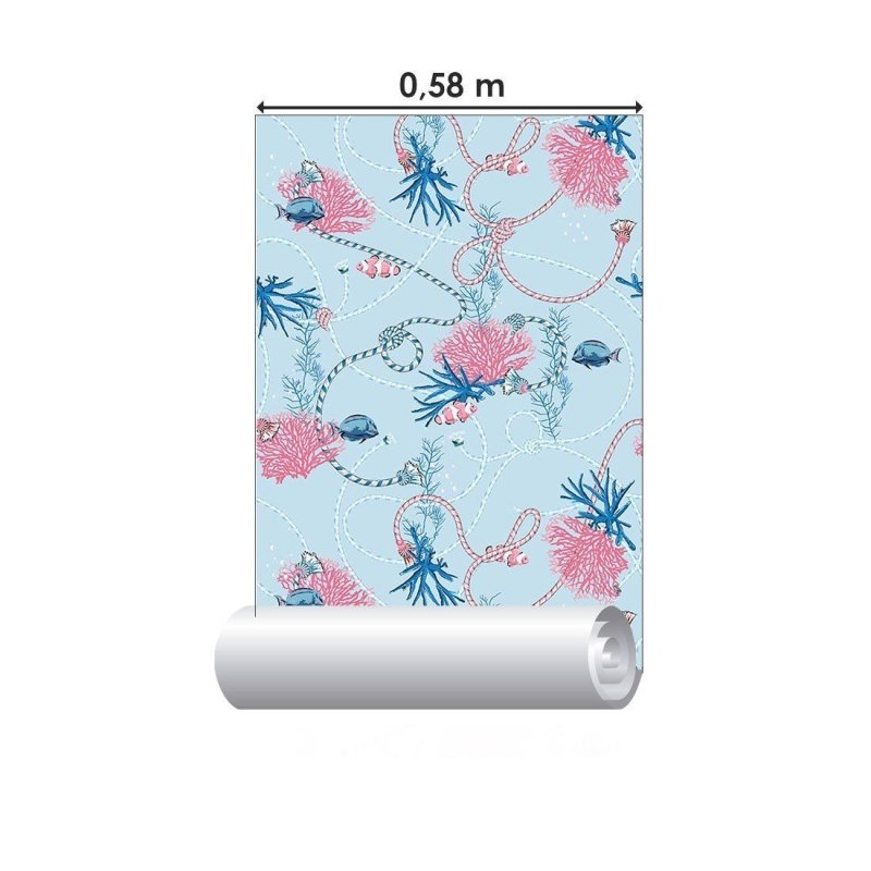 Papel de Parede Adesivo Fundo do Mar N015032 - Papel na Parede