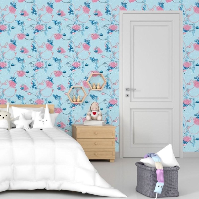 Papel de Parede Adesivo Fundo do Mar N015032 - Papel na Parede