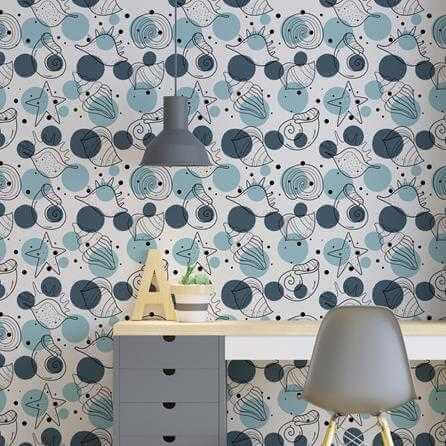 Papel de Parede Adesivo Fundo Mar N228 - Papel na Parede