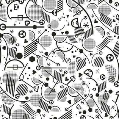 Papel de Parede Adesivo Futebol Branco e Preto 426211561 - Papel na Parede