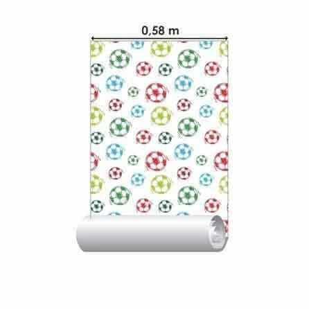 Papel de Parede Adesivo Futebol Colorido 209117797 - Papel na Parede