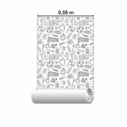 Papel de Parede Adesivo Futebol Desenho 403971292 - Papel na Parede