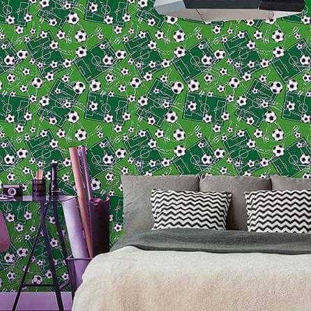 Papel de Parede Adesivo Futebol Verde 160280435 - Papel na Parede