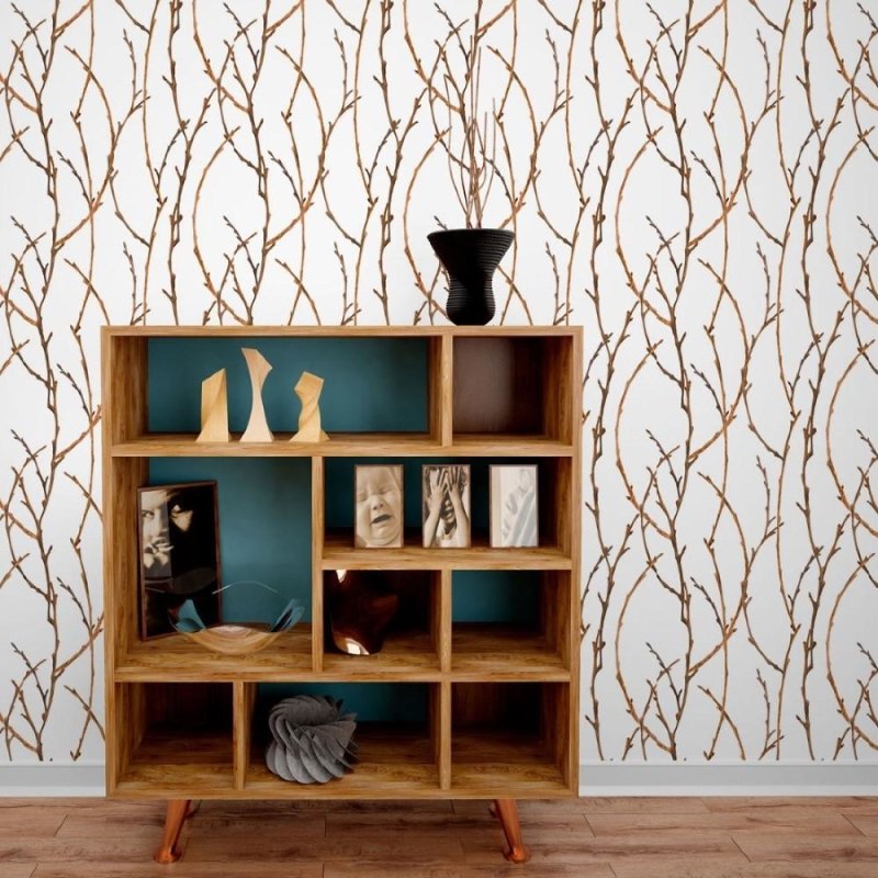 Papel de Parede Adesivo Galhos N013284 - Papel na Parede