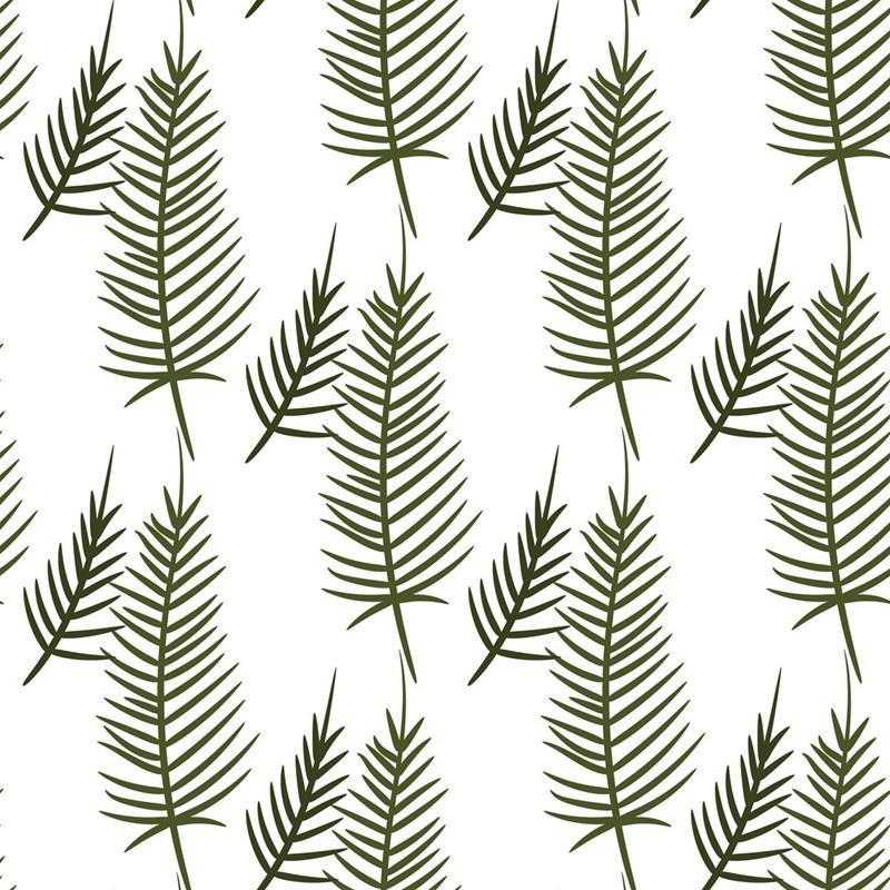 Papel de Parede Adesivo Galhos Pinheiros Minimalista N05204 - Papel na Parede