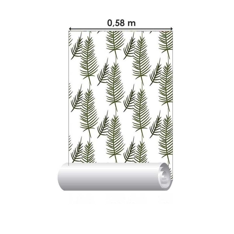 Papel de Parede Adesivo Galhos Pinheiros Minimalista N05204 - Papel na Parede