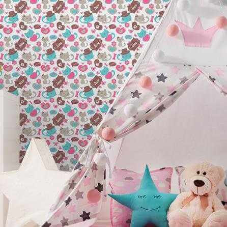 Papel de Parede Adesivo Gatinhos 117907054 - Papel na Parede