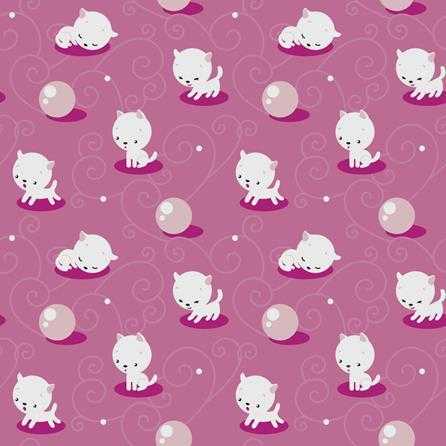 Papel de Parede Adesivo Gatinhos Branco 76877941 - Papel na Parede