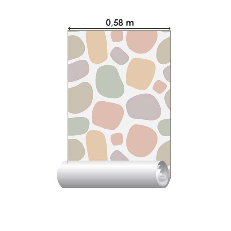 Papel de Parede Adesivo Geoides coloridos N08143 - Papel na Parede