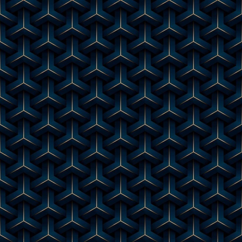 Papel de Parede Adesivo Geométrico 3D Luxury N013017 - Papel na Parede