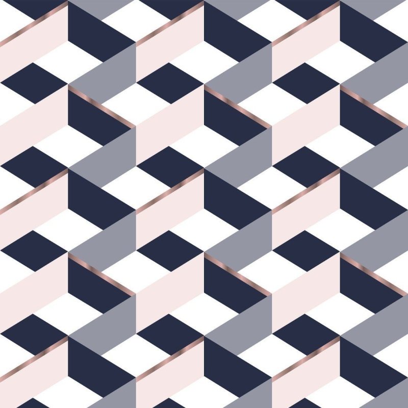 Papel de Parede Adesivo Geométrico 3D N013089 - Papel na Parede