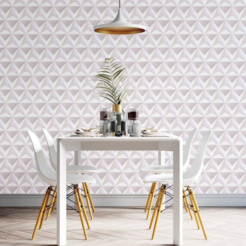 Papel de Parede Adesivo geométrico 3d N014061 - Papel na Parede