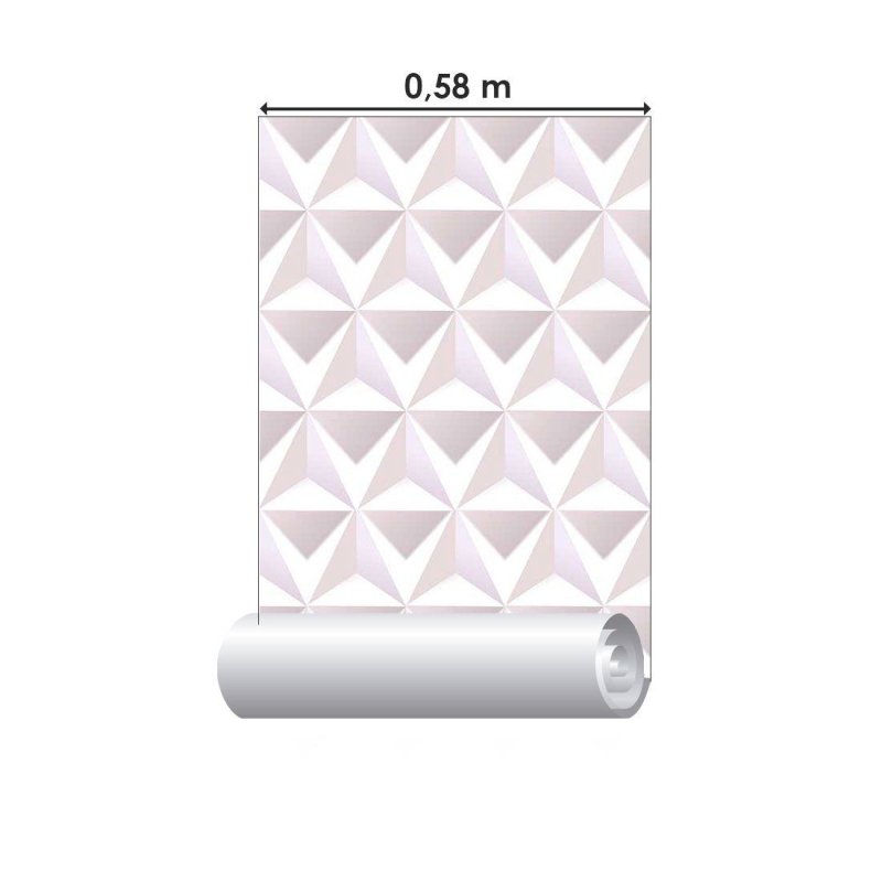 Papel de Parede Adesivo geométrico 3d N014061 - Papel na Parede