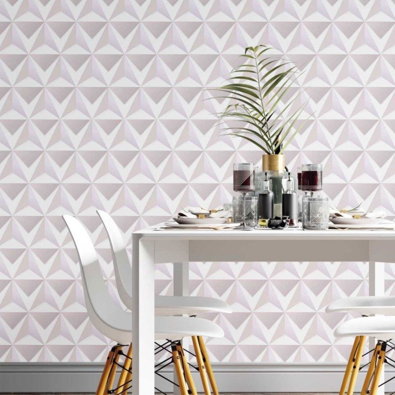 Papel de Parede Adesivo geométrico 3d N014061 - Papel na Parede