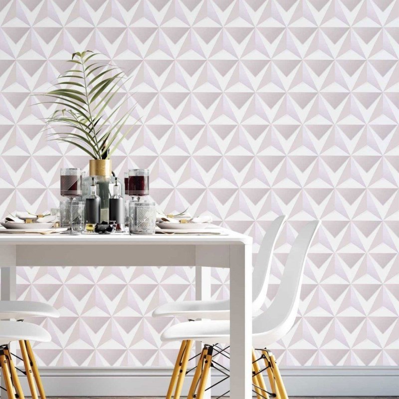 Papel de Parede Adesivo geométrico 3d N014061 - Papel na Parede