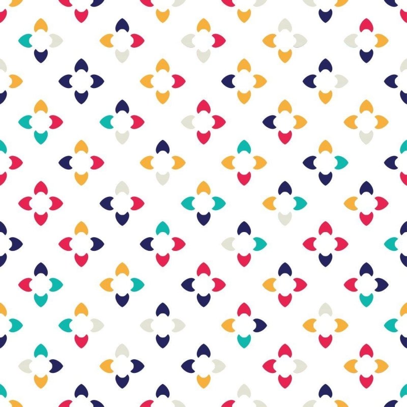 Papel de Parede Adesivo Geométrico Abstrato Floral N013005 - Papel na Parede