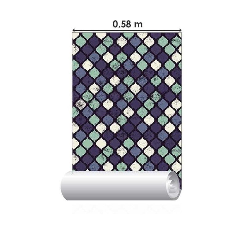Papel de Parede Adesivo Geométrico Árabe N06065 - Papel na Parede