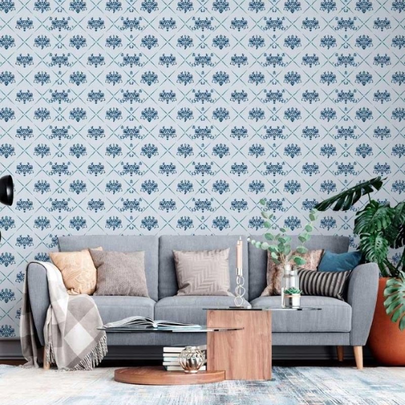 Papel de Parede Adesivo Geométrico Arabescos N013262 - Papel na Parede