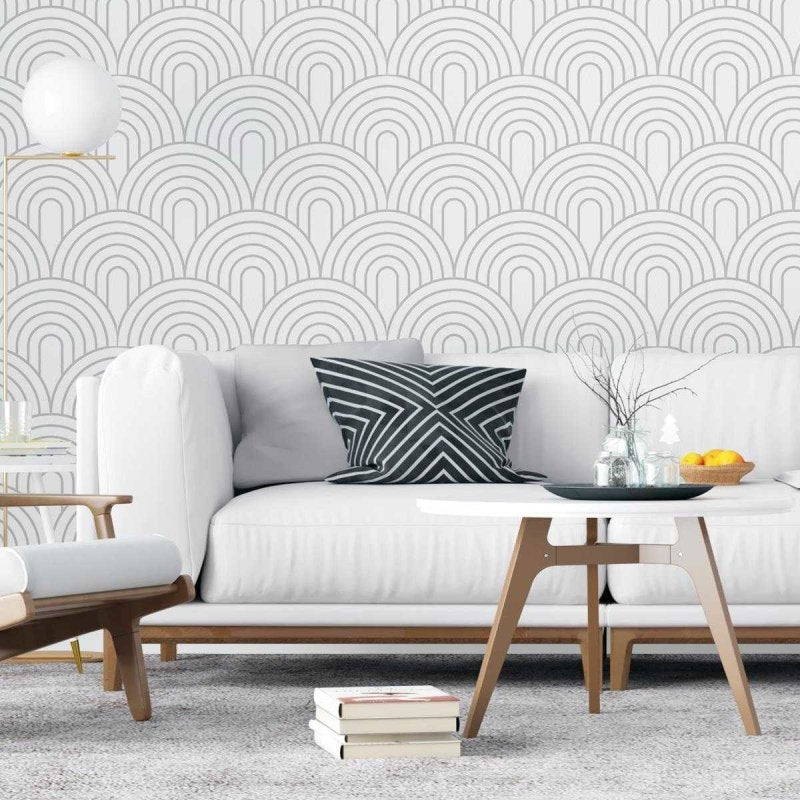 Papel de Parede Adesivo Geométrico Arcos N04217 - Papel na Parede