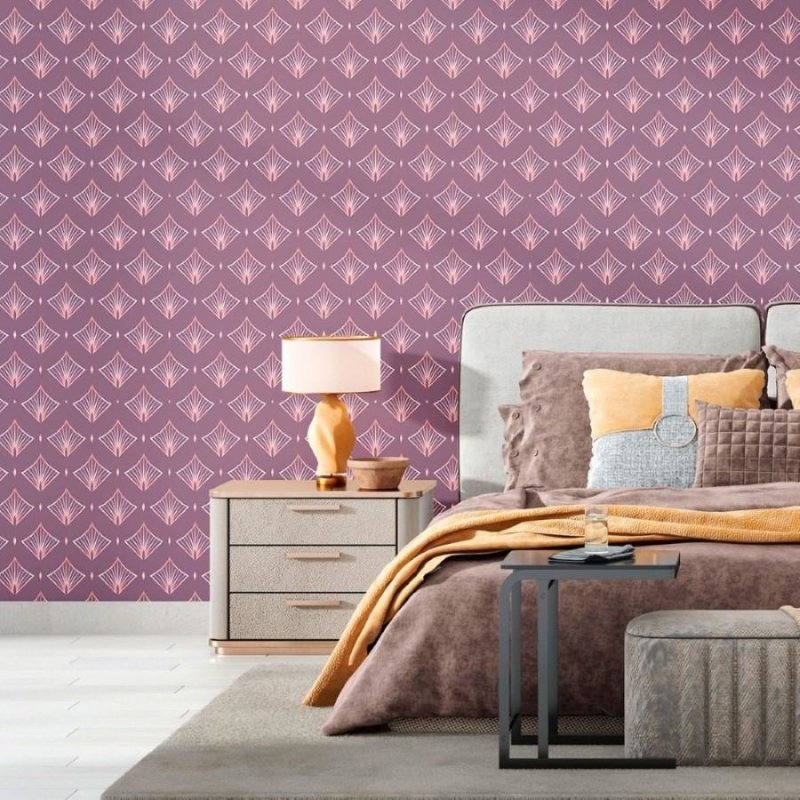 Papel de Parede Adesivo Geométrico Art Deco N012073 - Papel na Parede