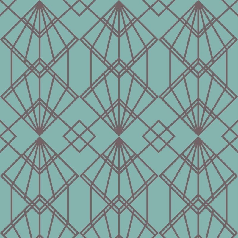 Papel de Parede Adesivo Geométrico Art Déco N013025 - Papel na Parede