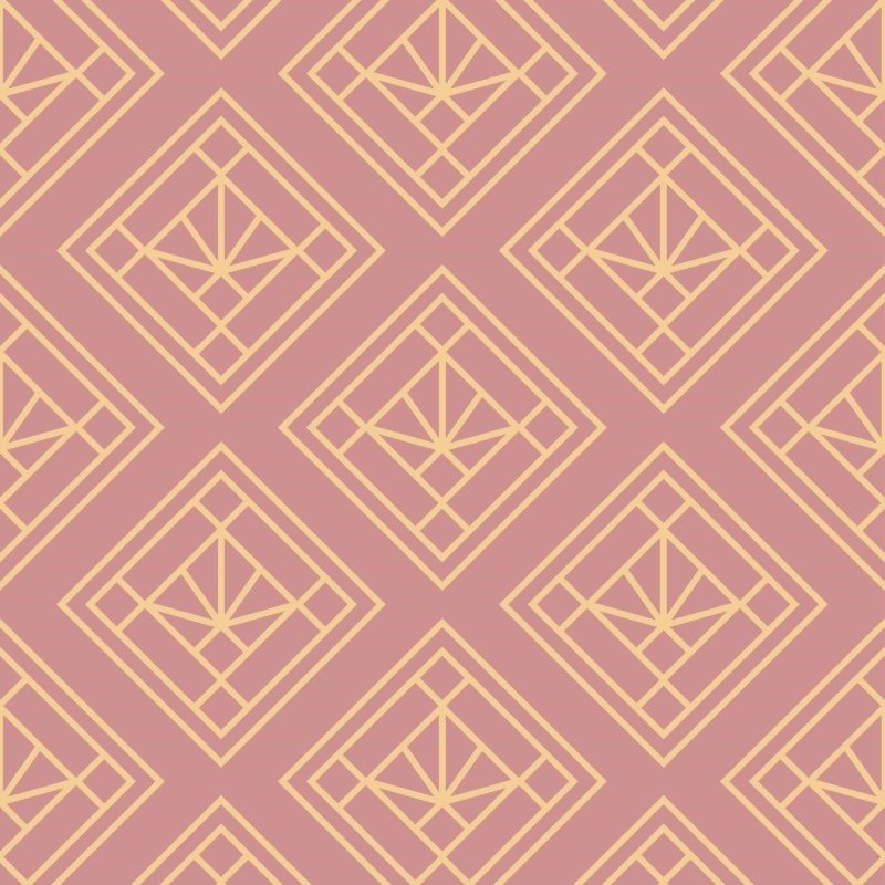 Papel de Parede Adesivo Geométrico Art Déco N013183 - Papel na Parede