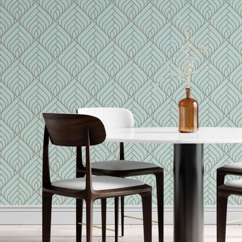 Papel de Parede Adesivo Geométrico Art Deco N014026 - Papel na Parede