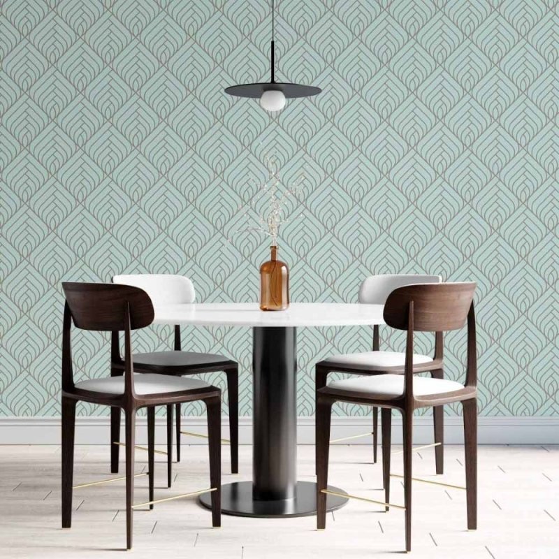 Papel de Parede Adesivo Geométrico Art Deco N014026 - Papel na Parede