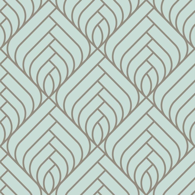 Papel de Parede Adesivo Geométrico Art Deco N014026 - Papel na Parede