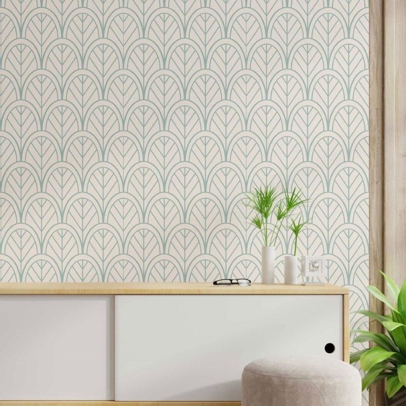 Papel de Parede Adesivo Geométrico Art Deco N014028 - Papel na Parede