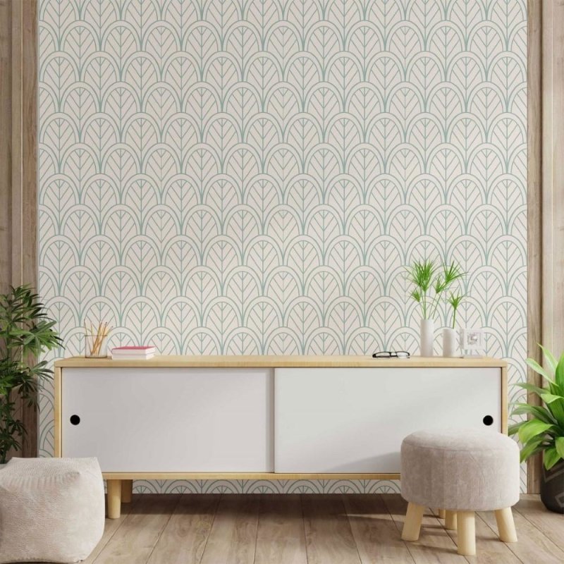 Papel de Parede Adesivo Geométrico Art Deco N014028 - Papel na Parede