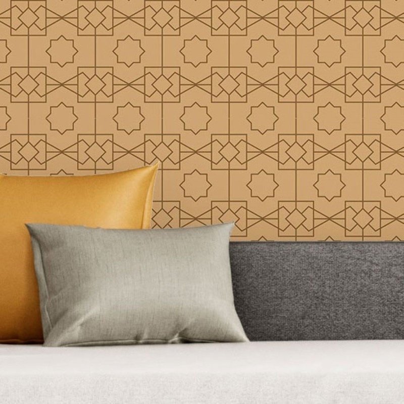Papel de Parede Adesivo Geométrico Art Deco N016059 - Papel na Parede