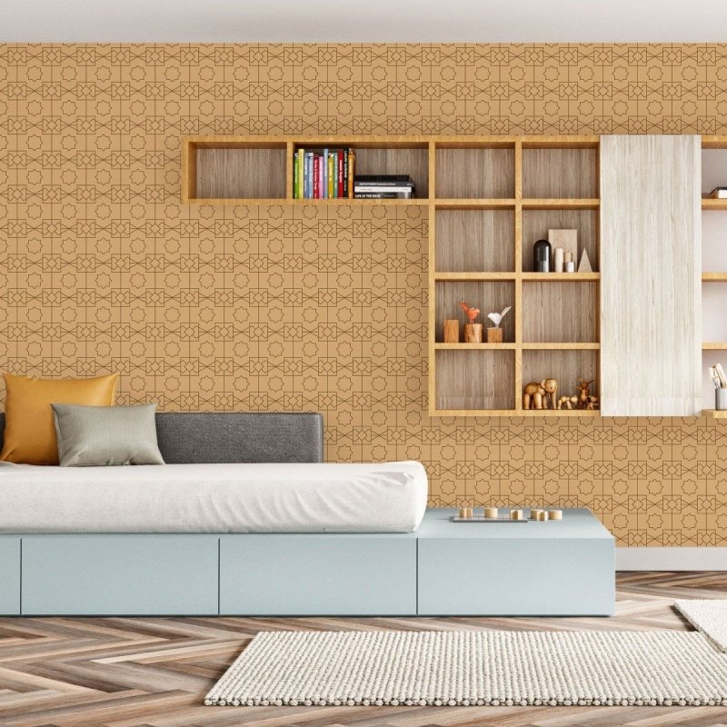 Papel de Parede Adesivo Geométrico Art Deco N016059 - Papel na Parede