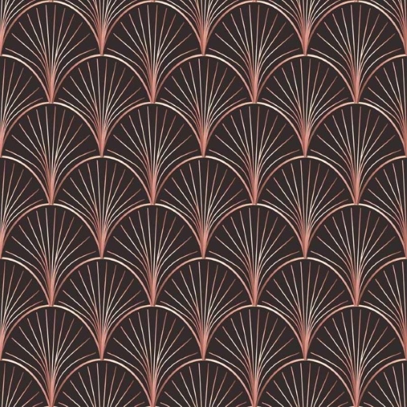 Papel de Parede Adesivo Geométrico Art Déco Rose N013016 - Papel na Parede