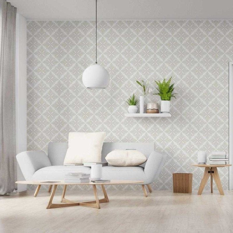 Papel de Parede Adesivo Geométrico Artístico Floral N06082 - Papel na Parede